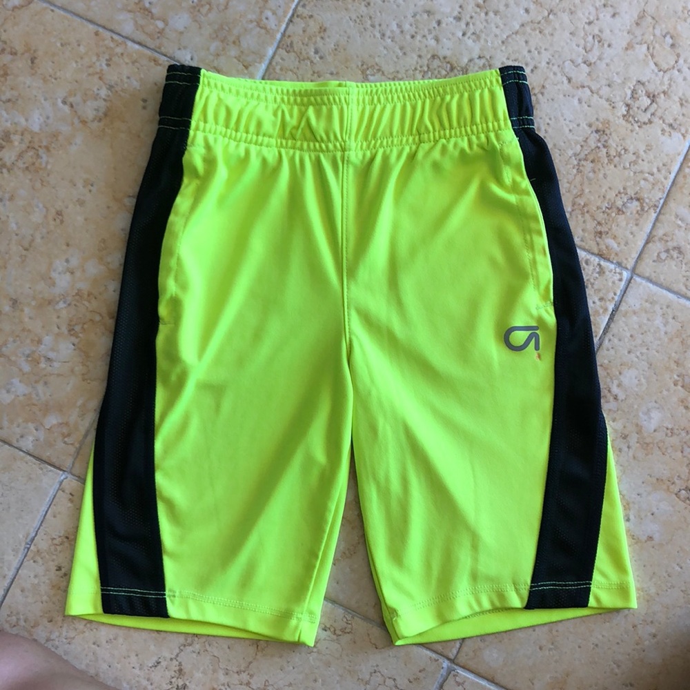 GAPfit boys neon yellow shorts